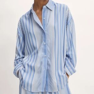 Everlane Wide Leg Pant & The Oversized Shirt In Butterlite